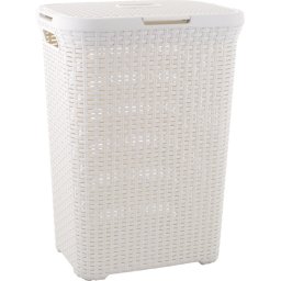 Curver Style szennyestartó kosár 60L krém fehér
