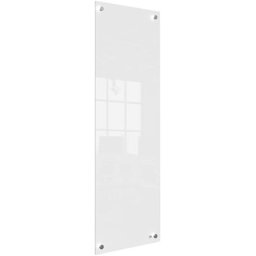 NOBO Üzenőtábla, üveg, fali, keskeny, 30x90 cm, NOBO "Home", fehér
