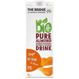 THE BRIDGE Növényi ital, glutén- és cukormentes, bio, dobozos, 1 l, THE BRIDGE, mandula