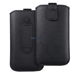 Slip-in phone case sleeve for iPhone 6 PLUS / 7 PLUS / 8 PLUS / XS MAX / 11 PRO MAX/ Samsung S10+/A10/A32/A50 Deko black