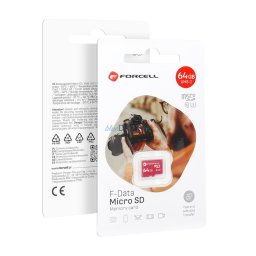 FORCELL F-DATA memory card 64GB UHS-I U3 class 10