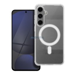 Case for Samsung S24 FE Clear Mag Cover (MID) compatible with MagSafe transparent