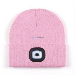 Hat with LED light pink