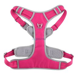 Dog harness OXFORD B size S pink grey