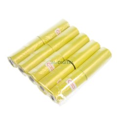 Plastic bags for dog excrement 10 rolls yellow