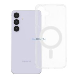 Case for Samsung S25 FE Clear Mag Cover (STR) compatible with MagSafe transparent
