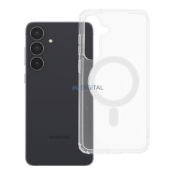 Case for Samsung S25 FE Clear Mag Cover (MID) compatible with MagSafe transparent