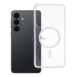 Case for Samsung S26 PLUS Clear Mag Cover - Glitter (STR) compatible with MagSafe transparent glitter