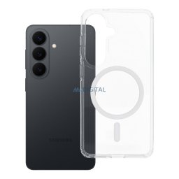 Case for Samsung S26 Forcell F-Protect Clear Hybrid Premium compatible with MagSafe transparent