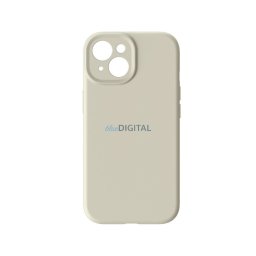 Case for iPhone 15 Forcell F-Protect Rubber Premium compatible with MagSafe antique white