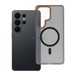 Case for Samsung S26 ULTRA Go Orange compatible with MagSafe black
