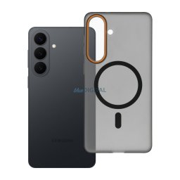 Case for Samsung S26 PLUS Go Orange compatible with MagSafe black