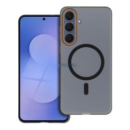 Case for Motorola G86 Go Orange compatible with MagSafe black