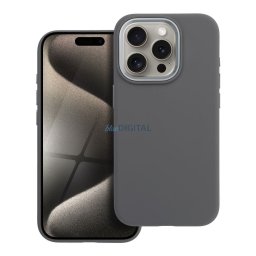 Case for iPhone 15 PRO Forcell F-Protect Frame Premium compatible with Magsafe gray
