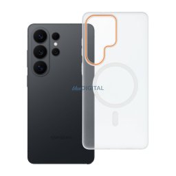 Case for Samsung S26 ULTRA Go Orange compatible with MagSafe transparent