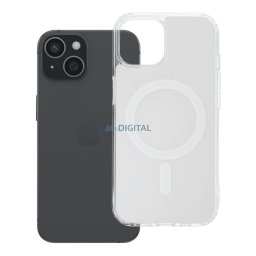 Case for iPhone 15 Clear Fusion Mag Cover compatible with MagSafe white