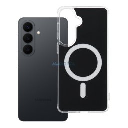 Case for Samsung S26 PLUS Clear Fusion Mag Cover compatible with MagSafe black