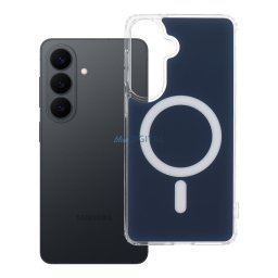 Case for Samsung S26 PLUS Clear Fusion Mag Cover compatible with MagSafe navy blue