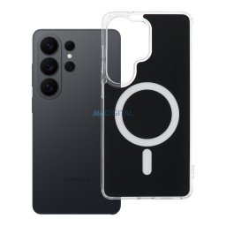 Case for Samsung S26 ULTRA Clear Fusion Mag Cover compatible with MagSafe black