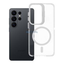 Case for Samsung S26 Lens Mag Cover compatible with MagSafe white