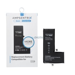 AmpSentrix Basic battery for iPhone 11 Pro (high capacity 3450 mAh)