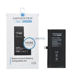 AmpSentrix Basic battery for iPhone 12 Mini (high capacity 2500 mAh)