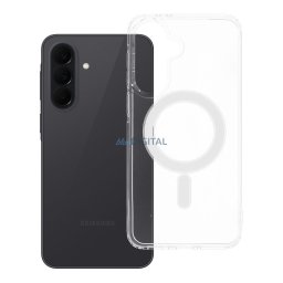 Case for Samsung A37 Clear Mag Cover (STR) compatible with MagSafe transparent