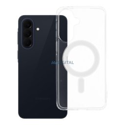 Case for Samsung A57 Clear Mag Cover (STR) compatible with MagSafe transparent