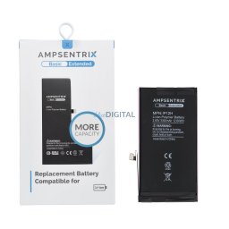 AmpSentrix Basic battery for iPhone 12 / 12 Pro (high capacity 3300 mAh)