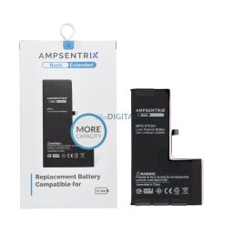 AmpSentrix Basic battery for iPhone XS (high capacity 3150 mAh)