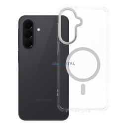 Case for Samsung A37 Frame Clear Hybrid Mag Cover compatible with MagSafe transparent