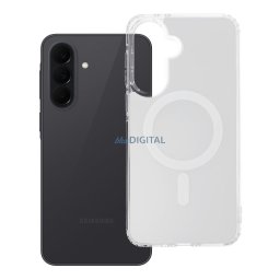 Case for Samsung A37 Clear Fusion Mag Cover compatible with MagSafe white