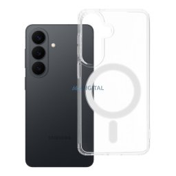 Case for Samsung S26 Clear Mag Cover (STR) compatible with MagSafe transparent