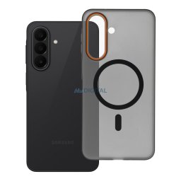 Case for Samsung A27 Go Orange compatible with MagSafe black