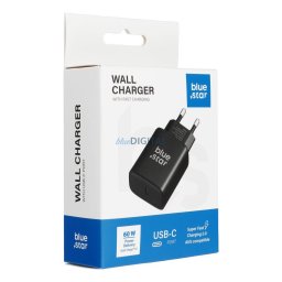 Phone charger Blue Star USB C AVS (iPhone 17/18Pro/Pro Max) SFC2.0 3A 60W TFB-SFC-60W black