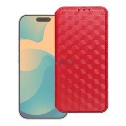 Flip case for iPhone 17 PRO / 18 PRO Cubic Book red