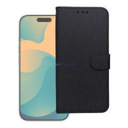 Flip case for iPhone 17 PRO / 18 PRO 4Card RFID anti-theft tech fabric black