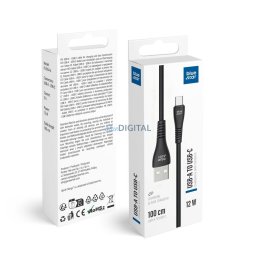 Cable USB A to USB C Blue Star 2A 12W 1 m PJ-DG4-A black