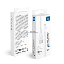 Cable USB A to Lightning Blue Star 2A 12W 1 m PJ-DG5-A white