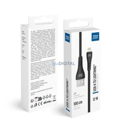 Cable USB A to Lightning Blue Star 2A 12W 1 m PJ-DG5-A black