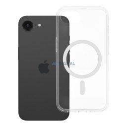 Case for iPhone 16e (SE4 2025) / 17e Forcell F-Protect Clear Hybrid Premium compatible with Magsafe transparent