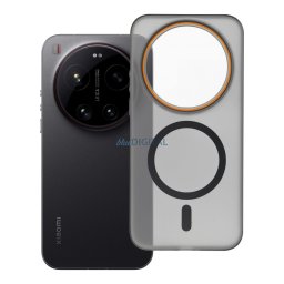 Case for Xiaomi 17 ULTRA Go Orange compatible with MagSafe black