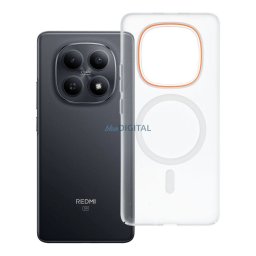 Case for Xiaomi Redmi Note 15 4G Go Orange compatible with MagSafe transparent