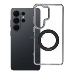 Case for Samsung S26 Ultra Frame Circle Stand compatible with MagSafe black