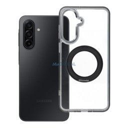 Case for Samsung A17 / A18 Frame Circle Stand compatible with MagSafe black