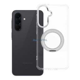 Case for Samsung A37 Frame Circle Stand compatible with MagSafe transparent