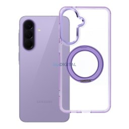 Case for Samsung A57 Frame Circle Stand compatible with MagSafe purple