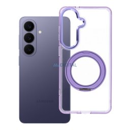 Case for Samsung S26 Frame Circle Stand compatible with MagSafe purple