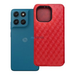 Flip case for Motorola G57 POWER Cubic Book red