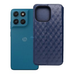Flip case for Motorola G57 POWER Cubic Book blue